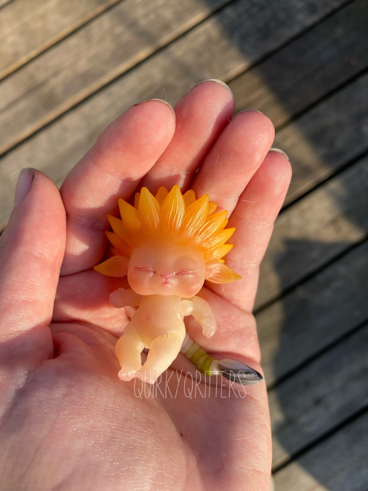 Sunflower Fairy Baby: a micro 3D Resin Printed Baby Doll