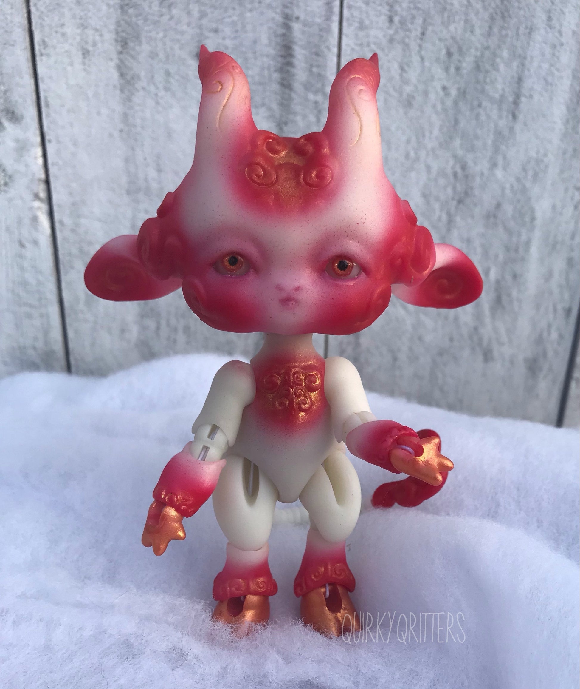 Luck Dragon: A Lucky 3D Resin Printer Ball Joint Doll