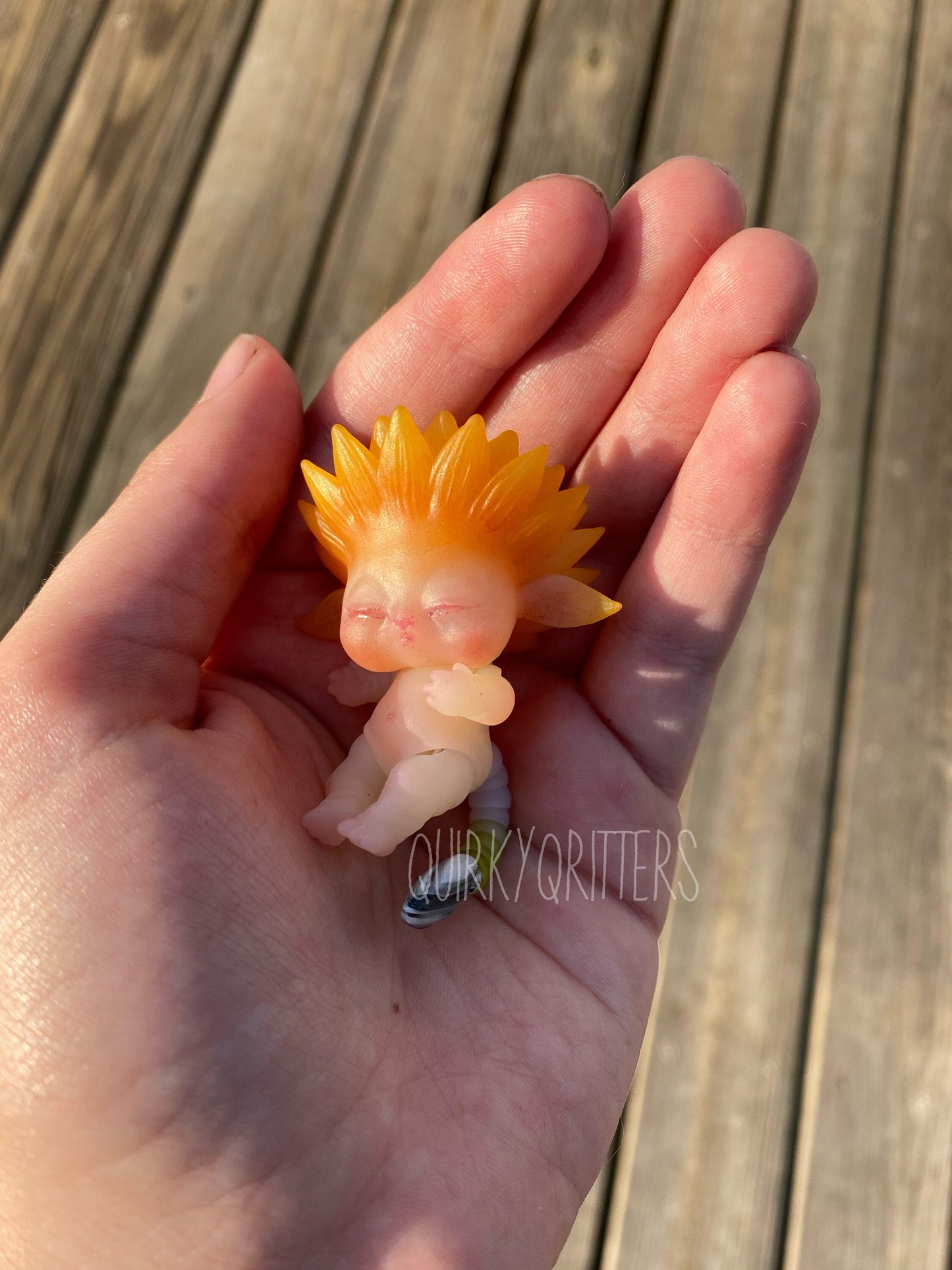 Sunflower Fairy Baby: a micro 3D Resin Printed Baby Doll