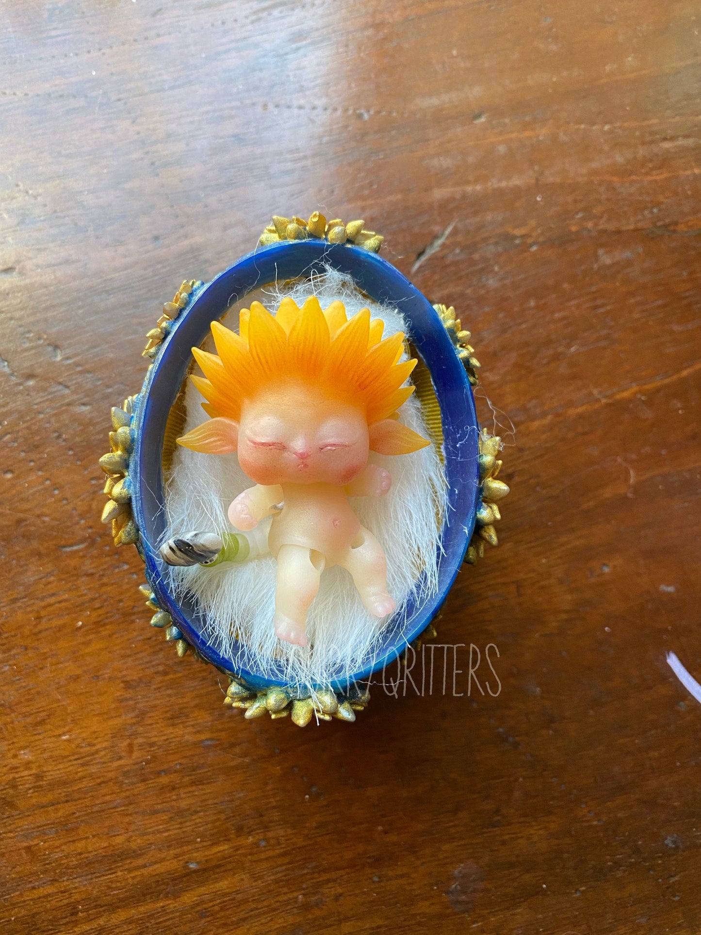 Sunflower Fairy Baby: a micro 3D Resin Printed Baby Doll